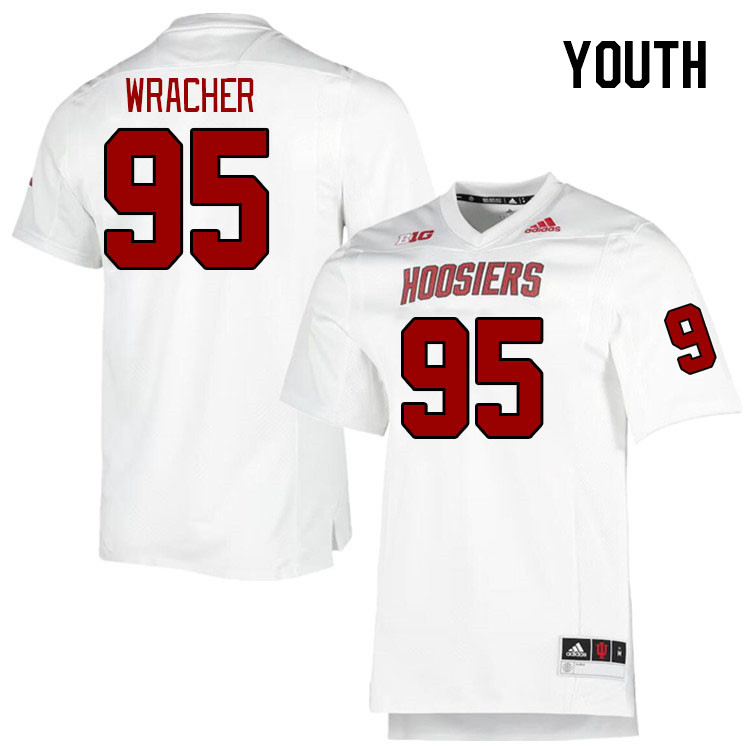 Youth #95 Sean Wracher Indiana Hoosiers College Football Jerseys Stitched-Retro